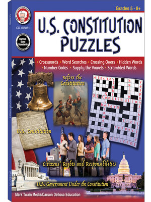 cover image of U.S. Constitution Puzzles, Grades 5--12
